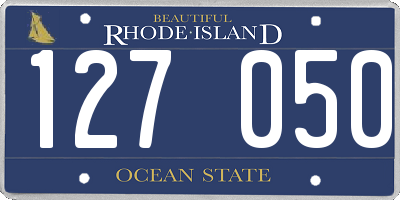 RI license plate 127050