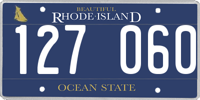 RI license plate 127060