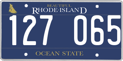 RI license plate 127065