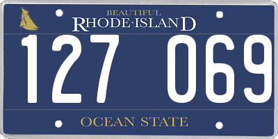 RI license plate 127069