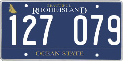 RI license plate 127079