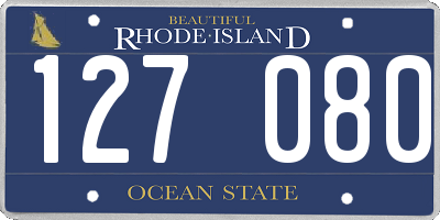 RI license plate 127080