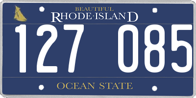 RI license plate 127085
