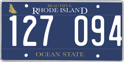 RI license plate 127094