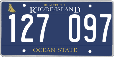 RI license plate 127097