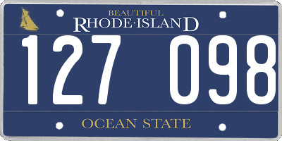 RI license plate 127098