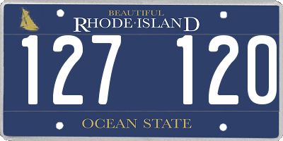 RI license plate 127120