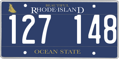 RI license plate 127148