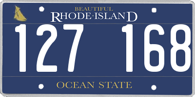 RI license plate 127168