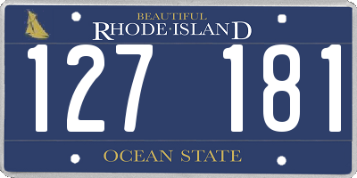 RI license plate 127181