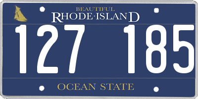 RI license plate 127185