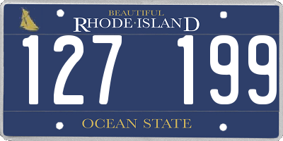 RI license plate 127199