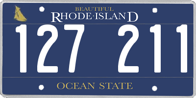 RI license plate 127211