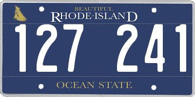 RI license plate 127241