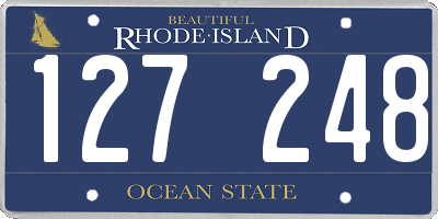 RI license plate 127248