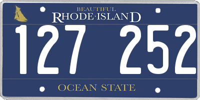 RI license plate 127252