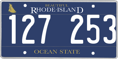 RI license plate 127253