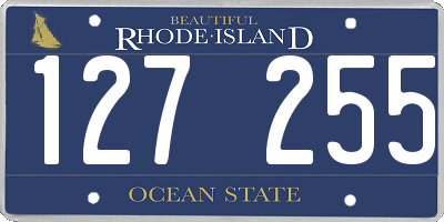 RI license plate 127255