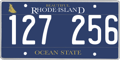 RI license plate 127256