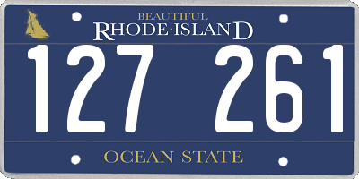 RI license plate 127261