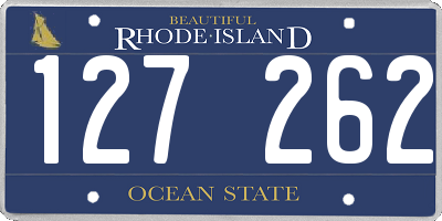 RI license plate 127262