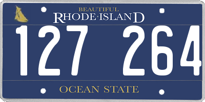 RI license plate 127264