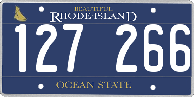 RI license plate 127266