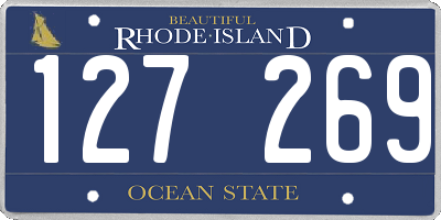 RI license plate 127269