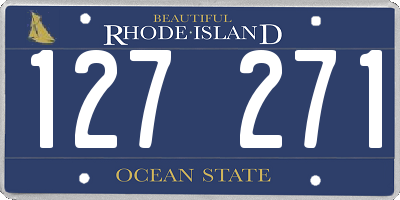 RI license plate 127271