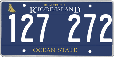 RI license plate 127272