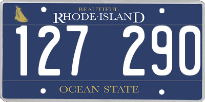 RI license plate 127290