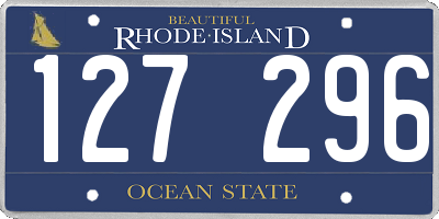 RI license plate 127296