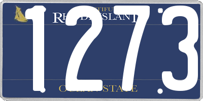 RI license plate 1273