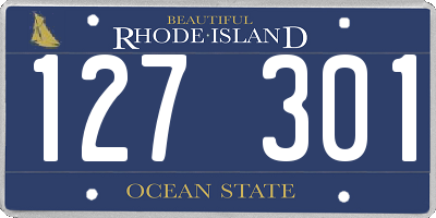 RI license plate 127301