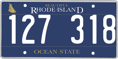 RI license plate 127318