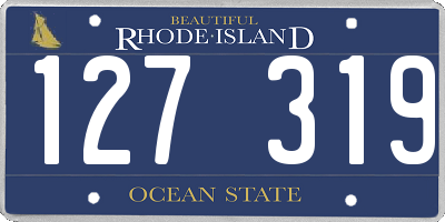 RI license plate 127319