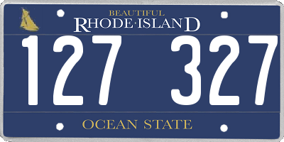 RI license plate 127327
