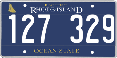 RI license plate 127329