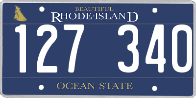 RI license plate 127340