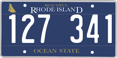 RI license plate 127341