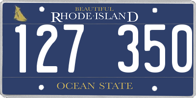 RI license plate 127350