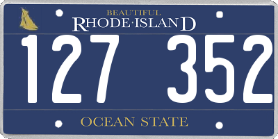 RI license plate 127352