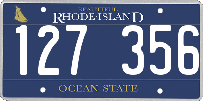 RI license plate 127356