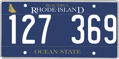 RI license plate 127369