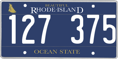 RI license plate 127375