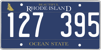RI license plate 127395