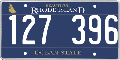 RI license plate 127396