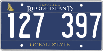 RI license plate 127397