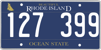 RI license plate 127399