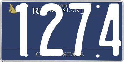RI license plate 1274